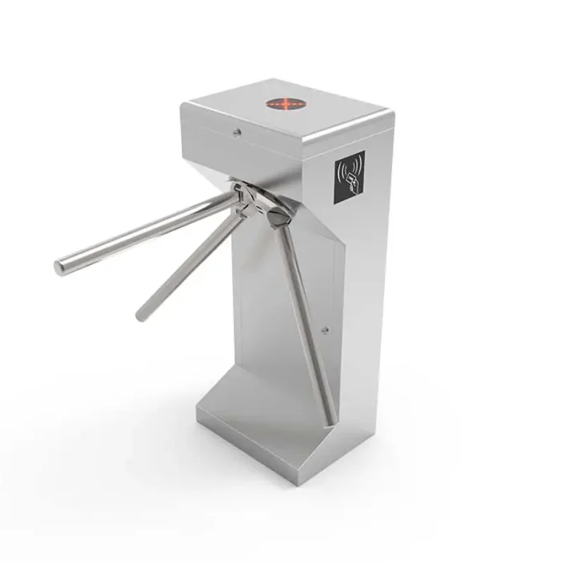 Turnstile Tripod Jakarta Office High Security Stainless Steel 304 Mesin Akses Kontrol Kantor