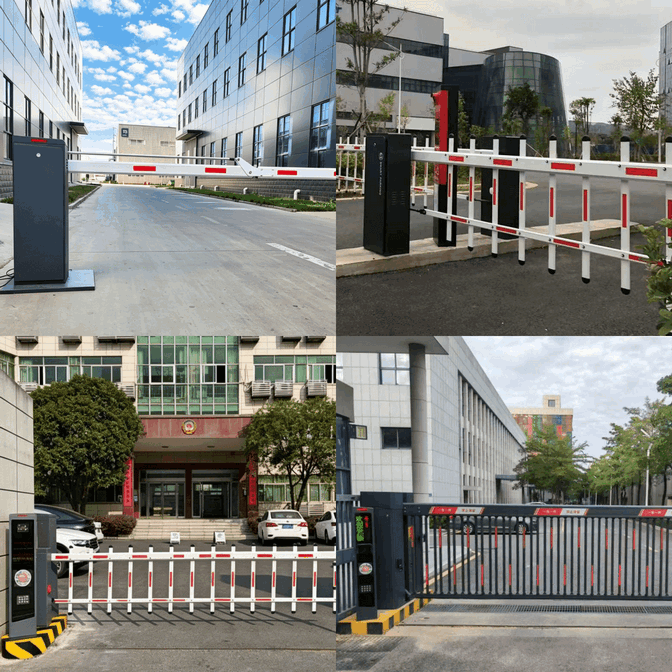 Boom Barrier Kamera LPR Pembayaran Digital Kios Mandiri Parkir Tanpa Sentuh
