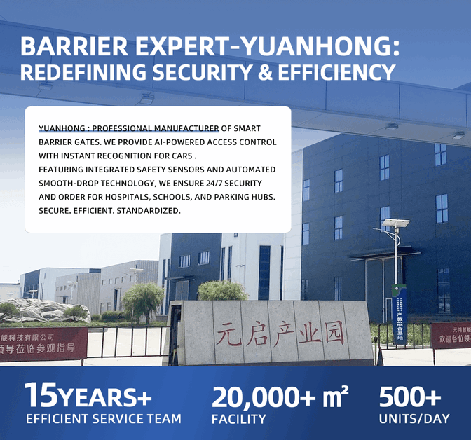 Terminal Gerbang Jalan Baja Kokoh Keamanan Parkir Industri Luar Ruangan