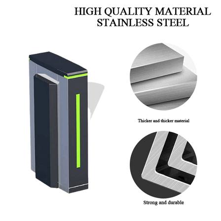 Swing Barrier Industrial Touchless Pintu Pembatas Kartu IC Keamanan Pabrik