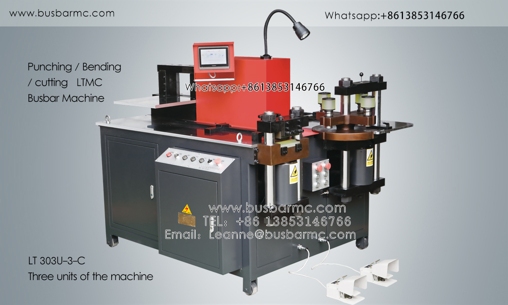 Three Unit Busbar Processing Machine With Manual Control 303U-3-C